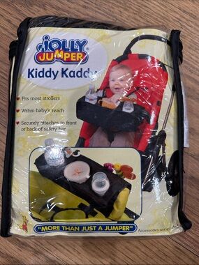 Jolly Jumper Kiddy Kaddy Stroller Tray in Red and Black